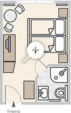 Beispielgrundriss Doppelzimmer öffnen