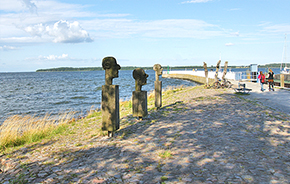  Wiecker Mole mit Blick ber die Dnische Wiek auf Ludwigsburg. 